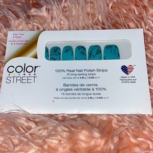 Color Street 16 100% Real Nail Polish Strips Mojave Turquise Easy Peel